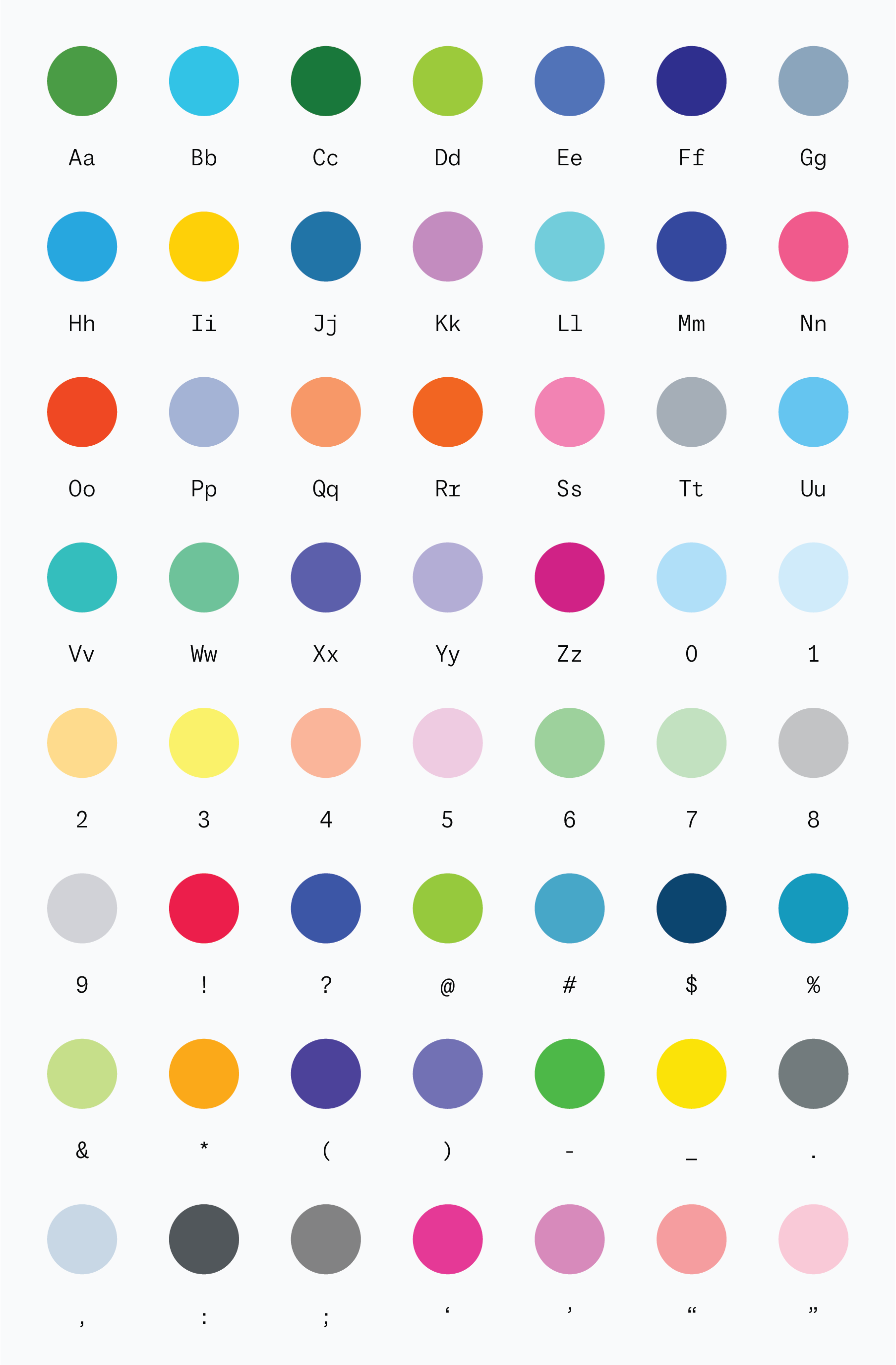 Color Dot Font
