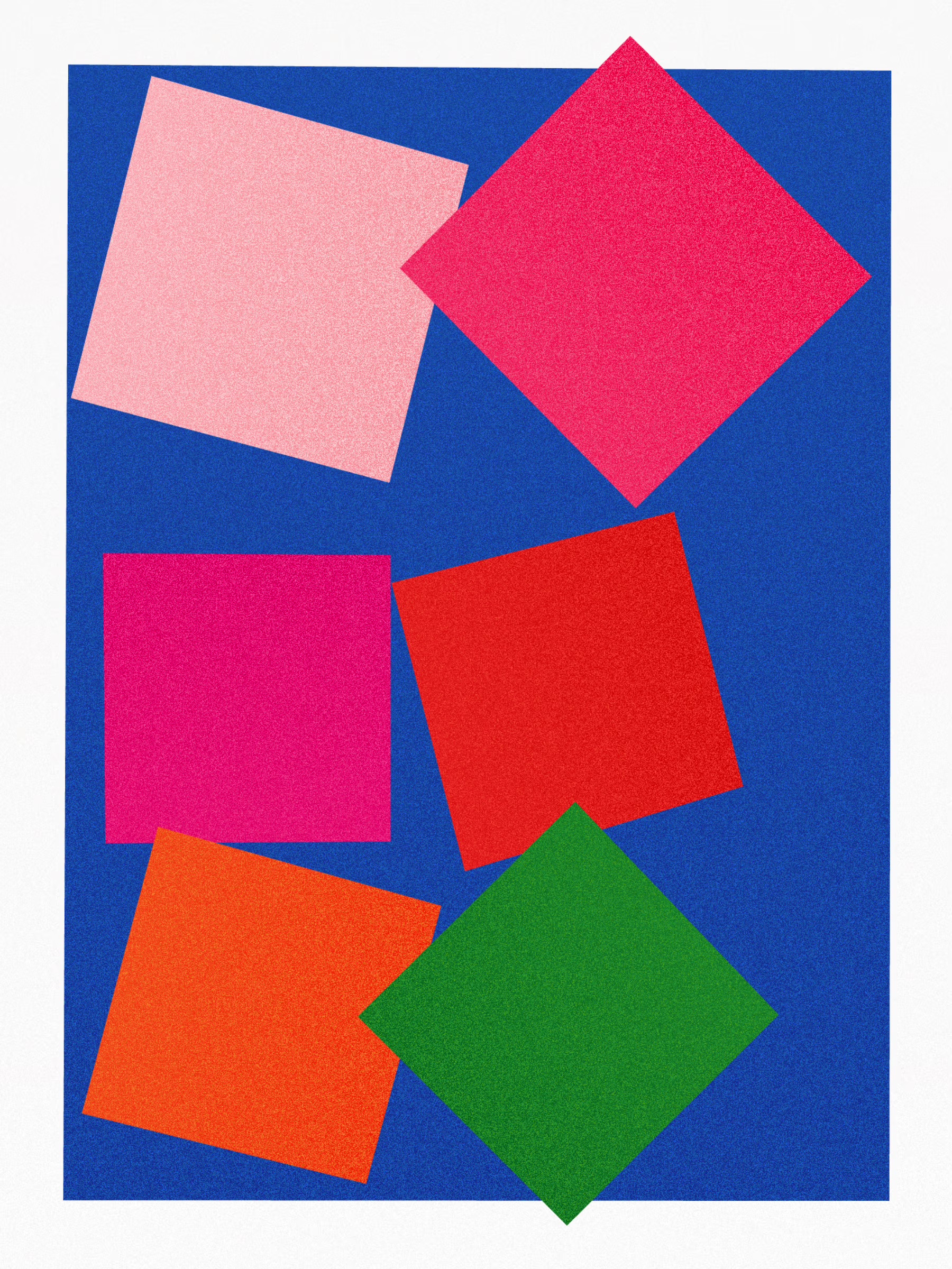 a temporary arrangement of material